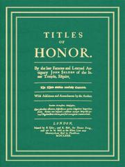 Titles of honor