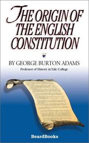 The origin of the English constitution