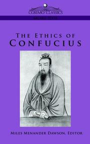 The Ethics of Confucius (Cosimo Classics Sacred Texts)