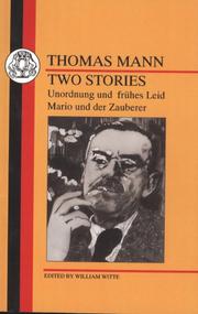 Thomas Mann: Two Stories