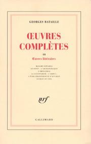 Oeuvres complètes, tome 3