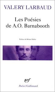 Les poésies de A. O. Barnabooth