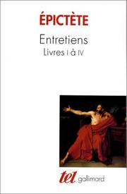 Entretiens, livres I à IV