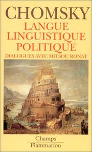 Langue, linguistique, politique