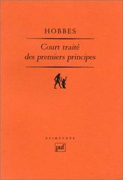 Court traité des premiers principes : Le "Short Tract on First Principles" de 1630-1631