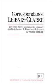 Correspondance Leibniz-Clarke