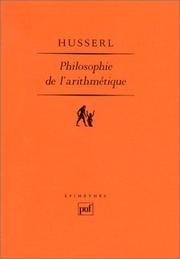 Philosophie de l'arithmétique : Recherches psychologiques et logiques