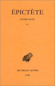 Entretiens (Livre IV)