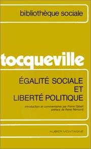 Égalité sociale et liberté politique