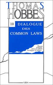 Dialogue entre un philosophe et un légiste des common-laws d'Angleterre