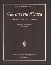 Ode au vent d'Ouest. Adonaïs et autres poèmes