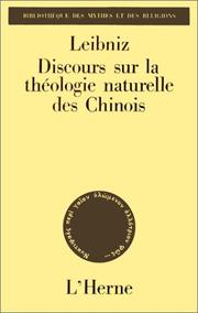 Discours sur la théologie naturelle des Chinois