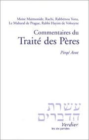 Commentaires du Traité des pères, Pirqé avot