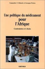 Une politique du médicament pour l'Afrique