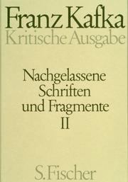 Nachgelassene Schriften und Fragmente