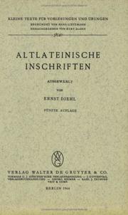 Altlateinische Inschriften