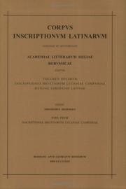 Corpus Inscriptionum Latinarum: Inscriptiones Bruttiorum Lucaniae Campaniae Siciliae Sardiniae : Latinae