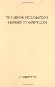 The Minor declamations ascribed to Quintilian