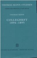 Collegheft, 1894-1895