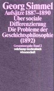 Gesamtausgabe 02. Aufsätze 1887 - 1890