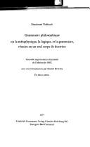 Grammaire philosophique