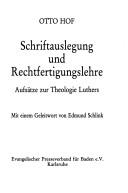 Schriftauslegung und Rechtfertigungslehre