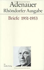 Briefe, 1951-1953