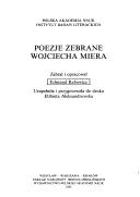 Poezje zebrane Wojciecha Miera