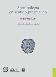 Antropologia en sentido pragmatico