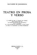 Teatro en prosa y verso