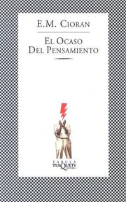 El Ocaso Del Pensamiento (Fabula / Tusquets Editores)