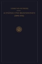 Aufsätze und Rezensionen, 1890-1910