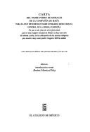 Carta del padre Pedro de Morales de la Compañía de Iesús