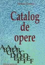 Catalog de opere 1