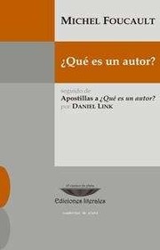 ¿Qué es un autor?