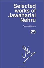 Selected Works of Jawaharlal Nehru, Second Series: Volume 29