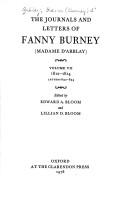 The Journals and Letters of Fanny Burney (Madame d'Arblay): Volume VII