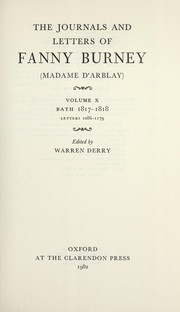 The Journals and Letters of Fanny Burney (Madame d'Arblay): Volume IX and X