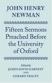 Fifteen sermons preached before the University of Oxford between A.D. 1826 and 1843