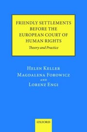 Friendly Settlements Before the European Court of Human Rights