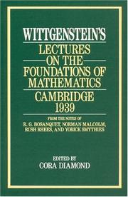 Wittgenstein's lectures of the foundations of mathematics, Cambridge, 1939