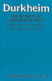 The Division of Labour in Society (Contemporary Social Theory)