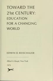 Toward the 21st century: education for a changing world