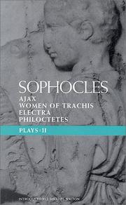 Sophocles Plays 2 (World Dramatists Series)