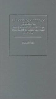 A Second Jacobean Journal, 1607-1610 (Elizabethan and Jacobian Journals, Volume 5)