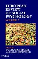 European Review of Social Psychology, Volume 7 (European Review of Social Psychology)