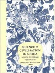 Science and Civilisation in China, Volume 3