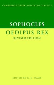 OEDIPUS REX; ED. BY R.D. DAWE