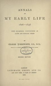 Annals of my early life, 1806-1846