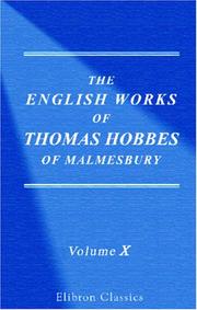 The Works of Thomas Hobbes of Malmesbury